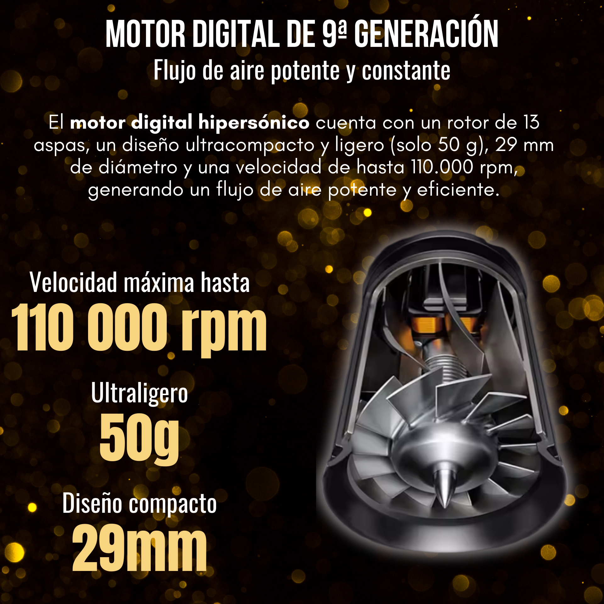 Secador iónico profesional 5 en 1