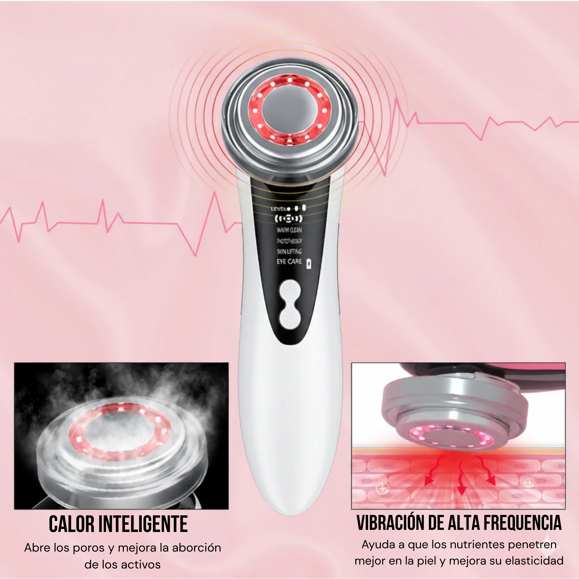 Masajeador facial Ledterapia