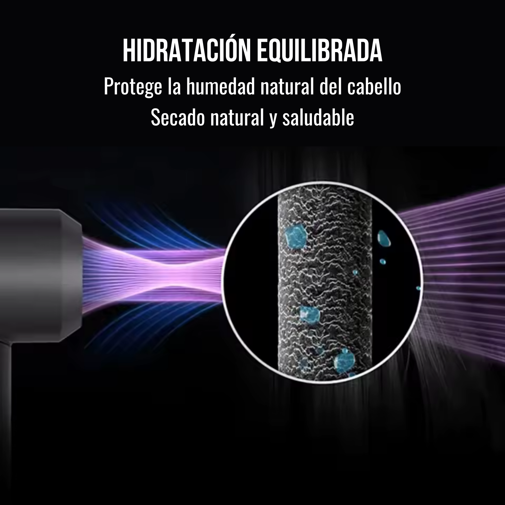 Secador iónico profesional 5 en 1