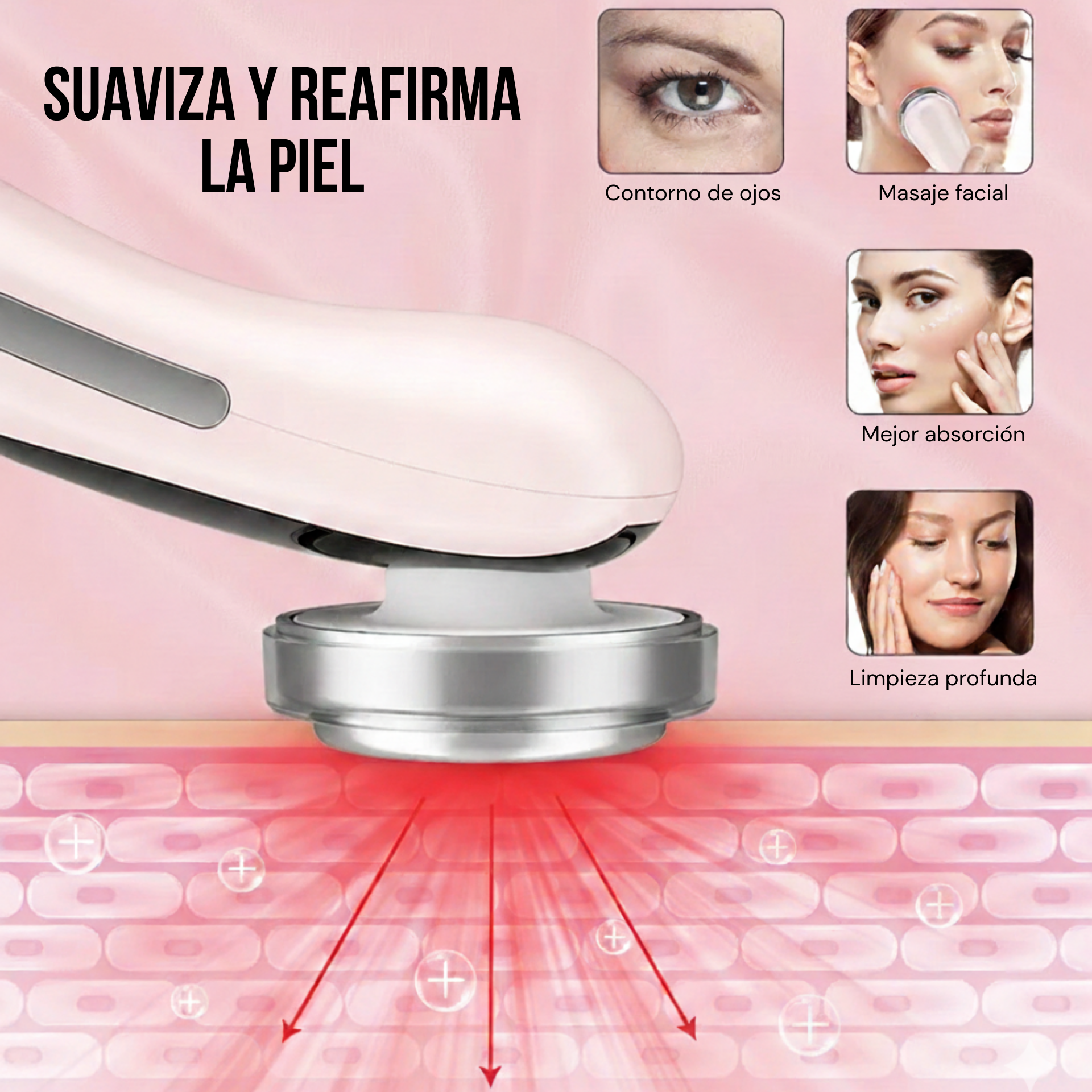 Masajeador facial Ledterapia