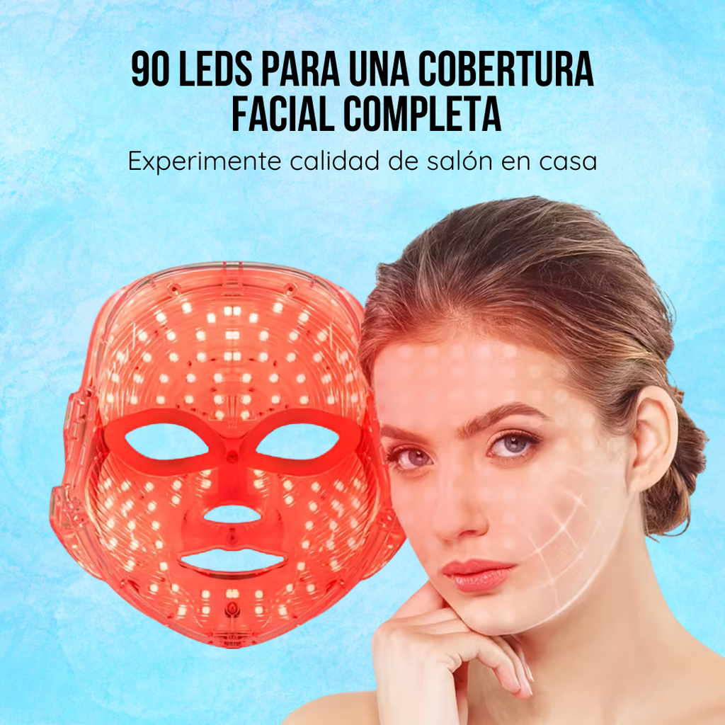 Máscara facial LED