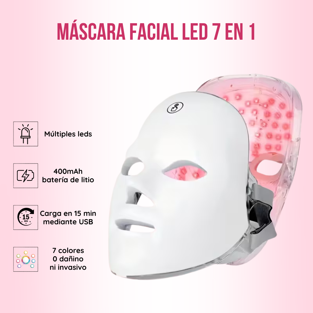 Máscara facial LED
