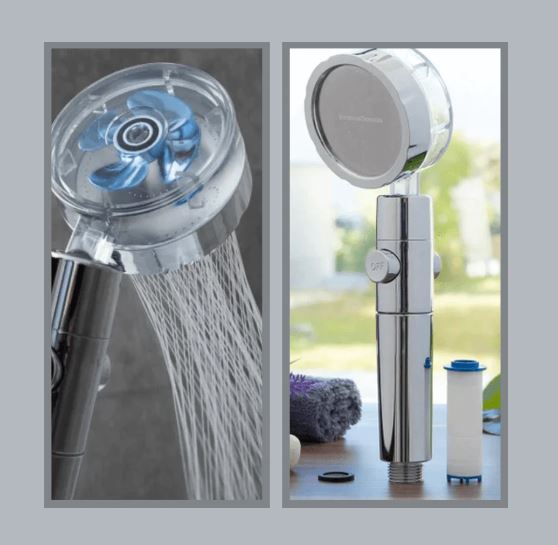 Ducha de Alta Presión con Hélice Turbo 360° + Filtro Purificador