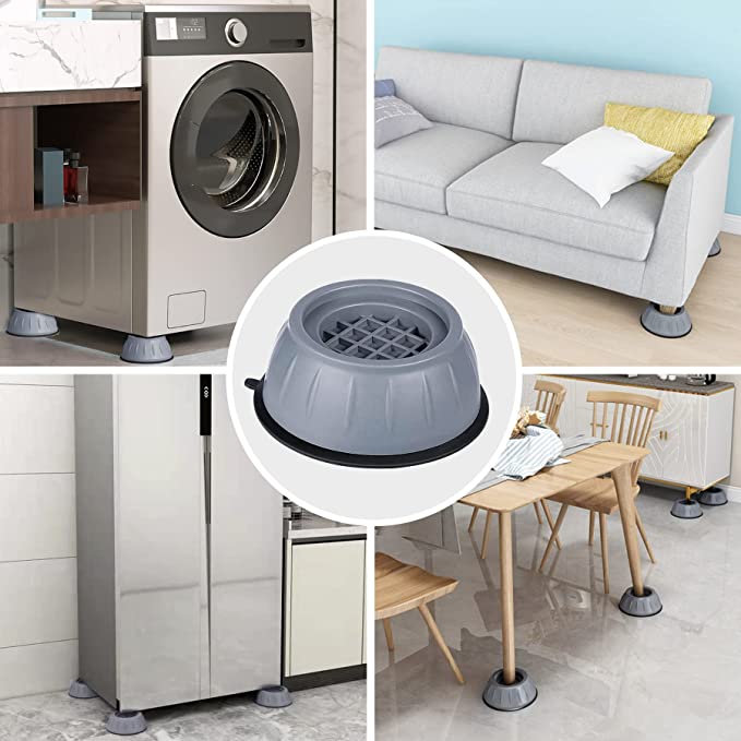 Almohadillas Antivibración para Lavadora y Secadora (Pack 4 uds)