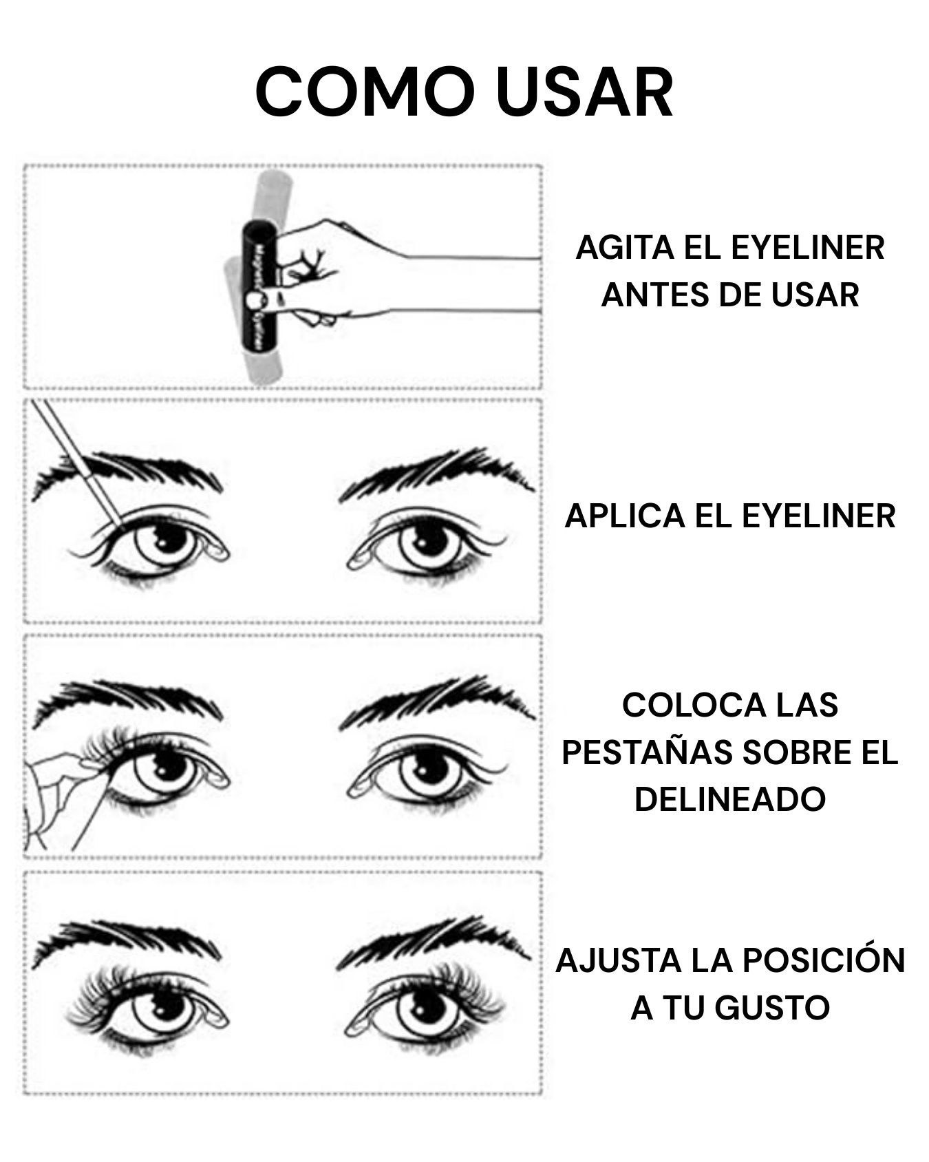 Pestañas Magnéticas reutilizables (Pack 3 pares)